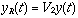 yR(t)=V2y(t)